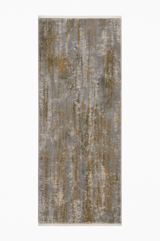 Amber-08 Gray Gold Modern Elegance with a Luxe Abstract Touch