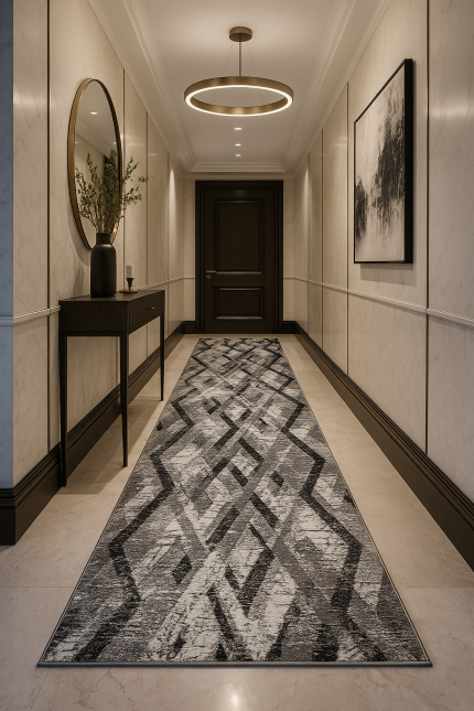 Moris MOR-02 Rug – Geometric Sophistication with Lasting Durability