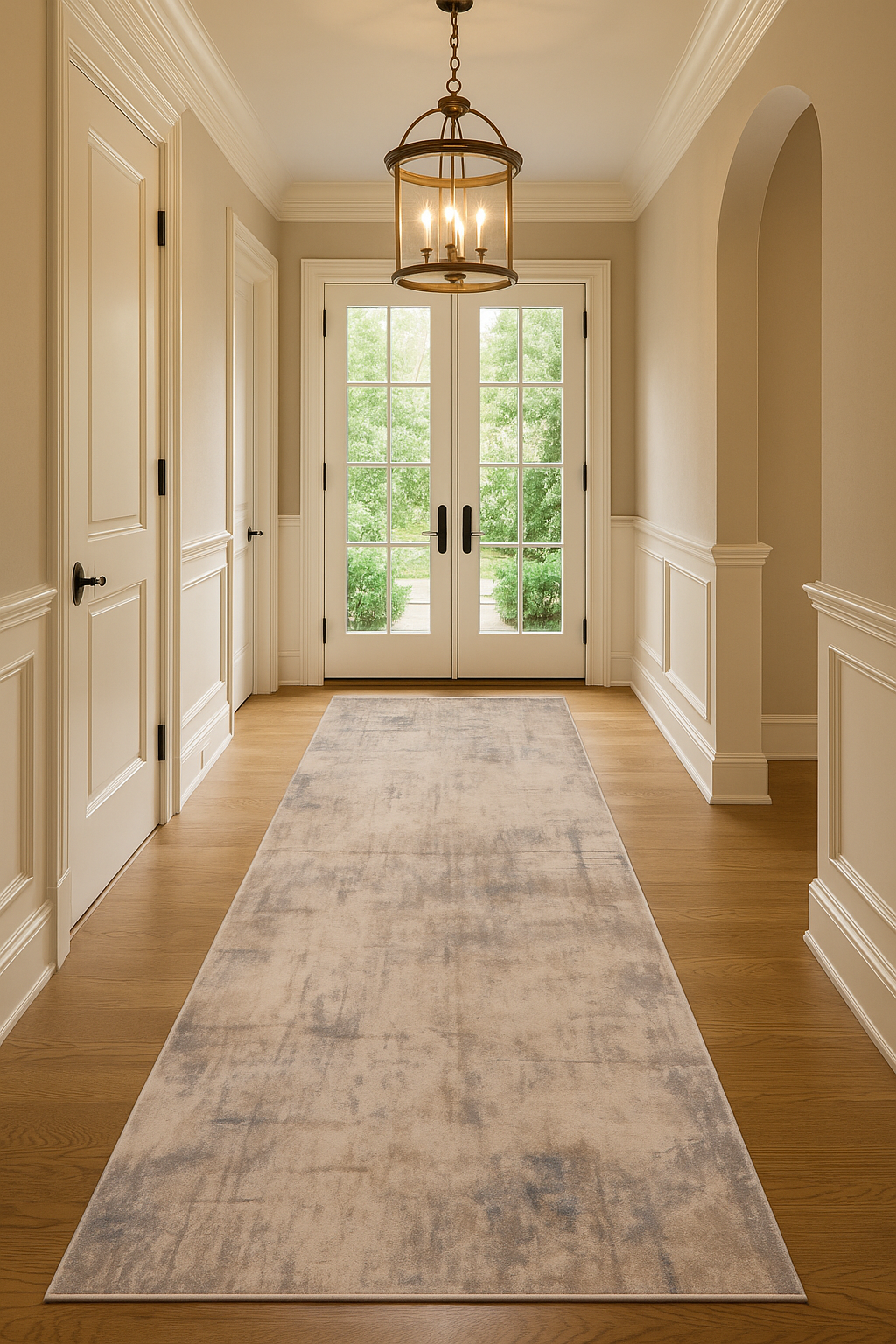 Omitla-01-Beige Set Runner Omitla-01 Faded Elegance with Earthy Modern Tones Beige Blue Runner Rug