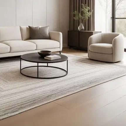Anisha-05 Greige Rug – Sophisticated Geometry for Refined Spaces